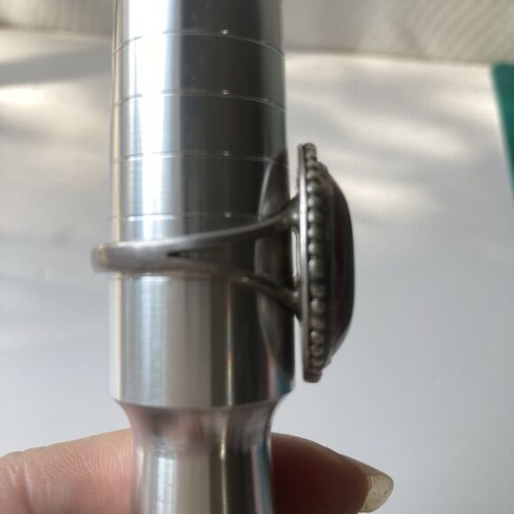 Vintage Sterling Silver Jasper Native American Southwestern Mens Ring Sz 13 READ - Picture 3 of 13